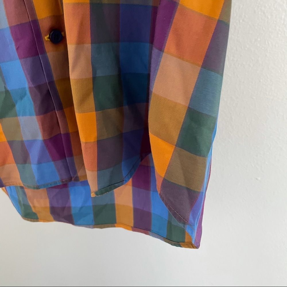 Robert Talbott Plaid Button Down Long Sleeve Size… - image 5